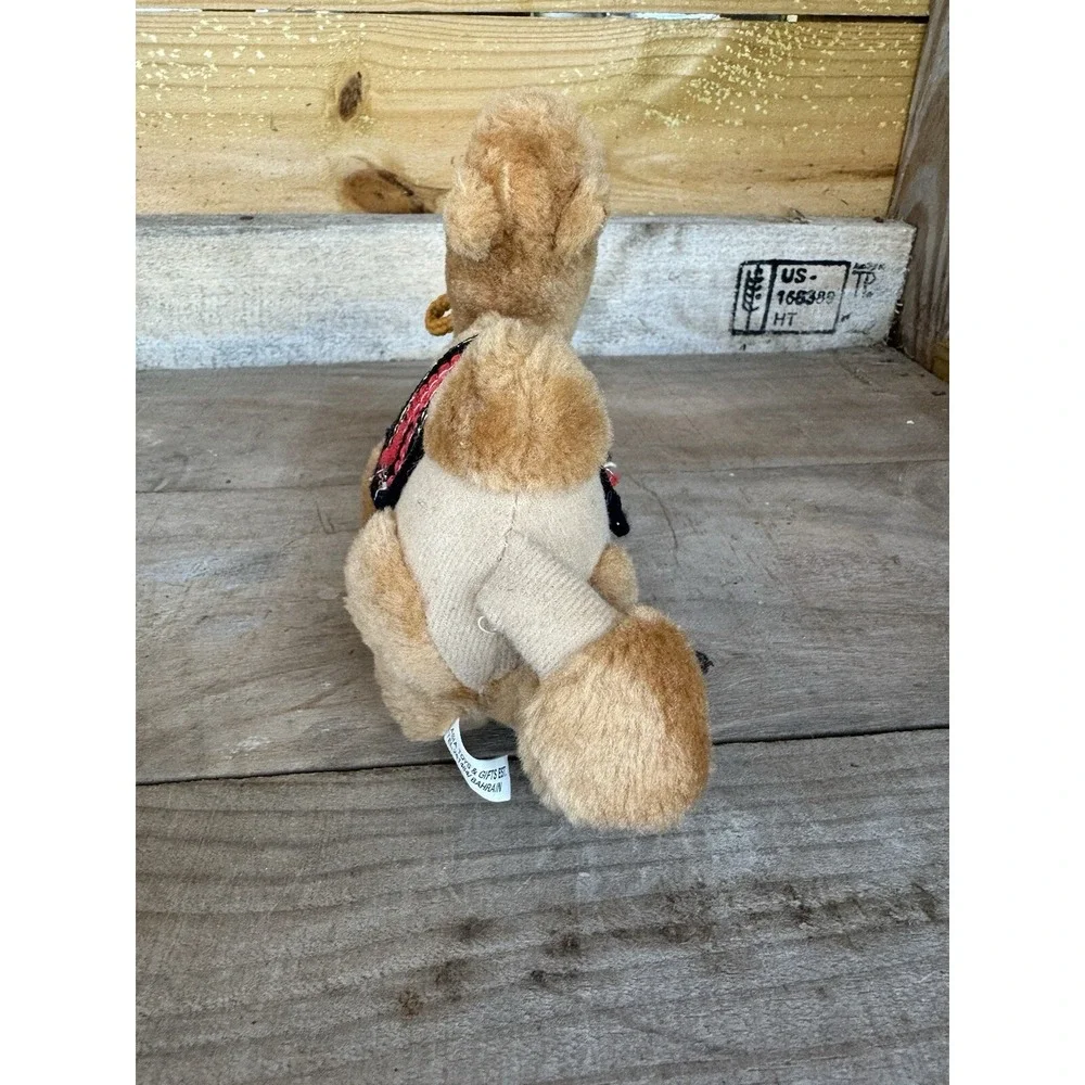 Vintage Plush Bactrian Camel (2‎ Hump) Cute Smiling Stuffed Animal Toy